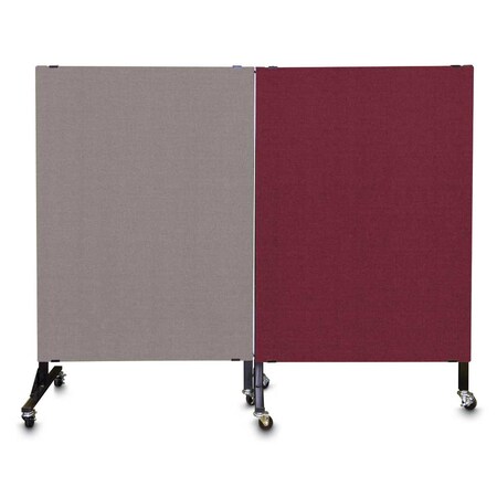 United Visual Products Enclosed Corkboard, 3 Door, 96"x48", 4" Fra UV3427-GOLD-DRKSPR